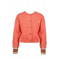 Nono Amber knitted solid cardigan Winter Coral N208-5313